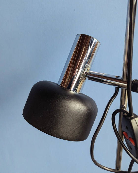 Image 1 of Mid century floorlamp - chrome & metal- 1970s