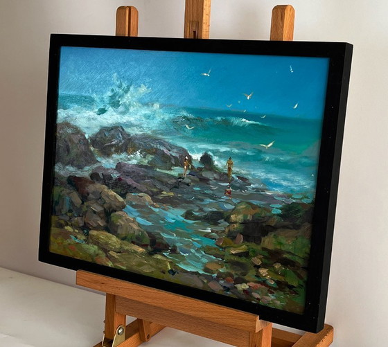 Image 1 of Seashore with People