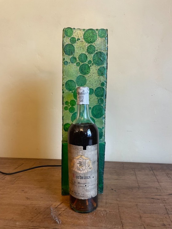 Image 1 of Leuke Lamp Tafellamp Schemerlamp groen Frans Memphis style