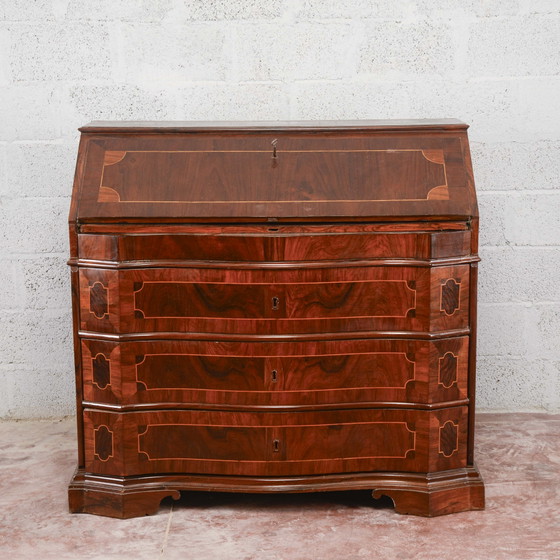 Early 19th Century Secretaire with Hidden Compartments – Desk, Wood, Klassiek (photo 3 of 26)