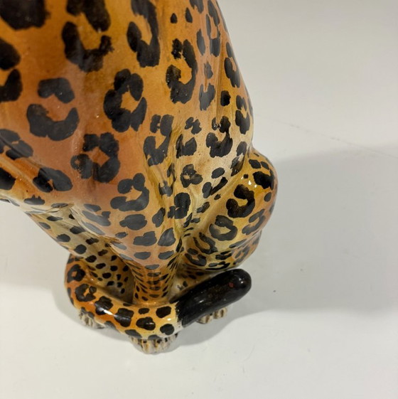 Grande Leopardo in Ceramica Italia Anni '70 – Oggetti decorativi (photo 13 of 16)