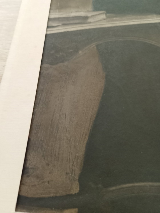 Image 1 of Photographie ancienne Léon bourgeois signé Geo Brunel rehaussé mine a plomb 1919