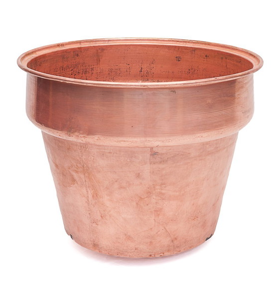 Image 1 of Immense cache pot en cuivre