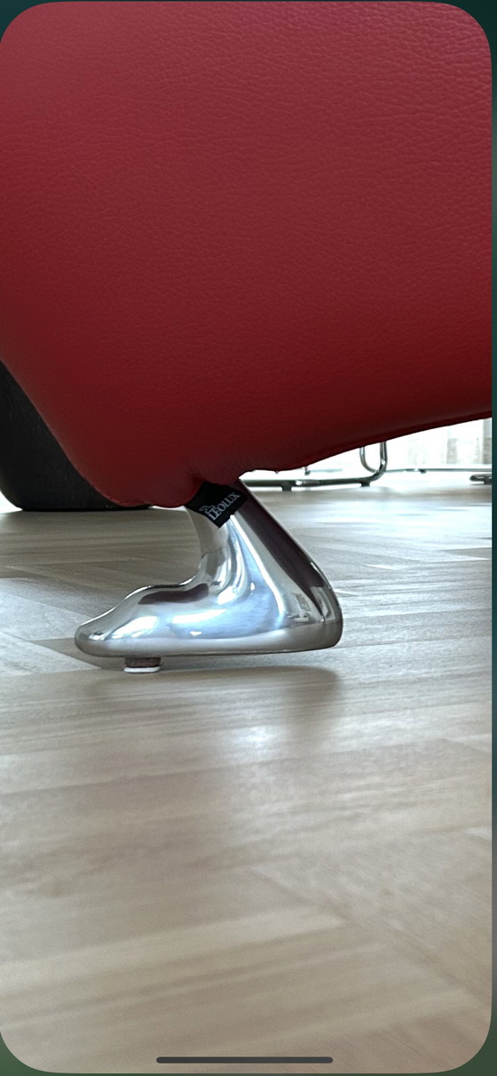 Image 1 of Papageno, an iconic armchair in red leather in new condition