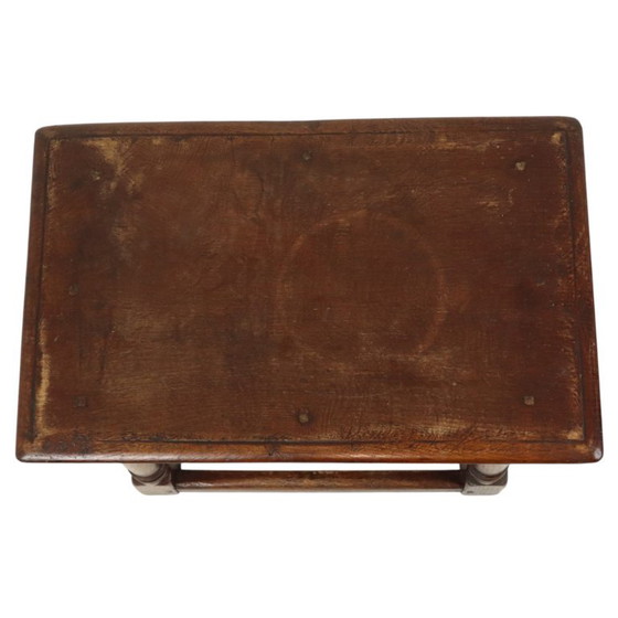 Tabouret ancien en chêne massif, style anglais, XIXe siècle – Wood, Vintage (photo 11 of 19)
