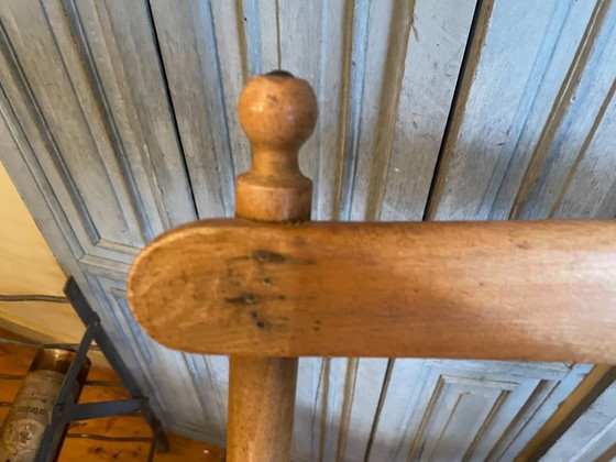 Image 1 of Straordinaria sedia pieghevole in faggio francese antico