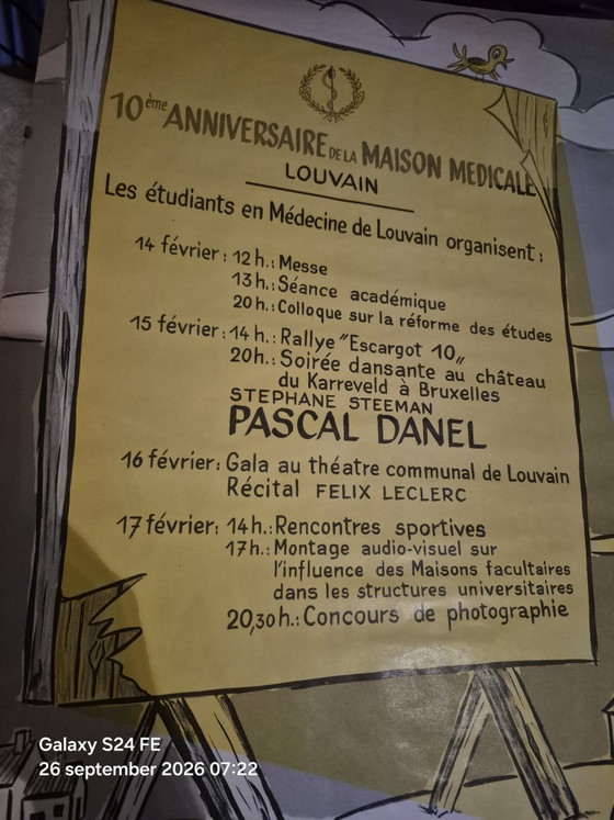 Poster Vintage Maison Medicale Louvain – Janssen Pharmaceutica, Paper (photo 7 of 7)