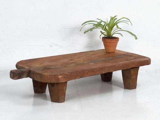 Mesa de centro antigua de madera maciza (c.1900) #10 – Mesas de centro, Wood, Metal, Rustic (photo 2 of 9)