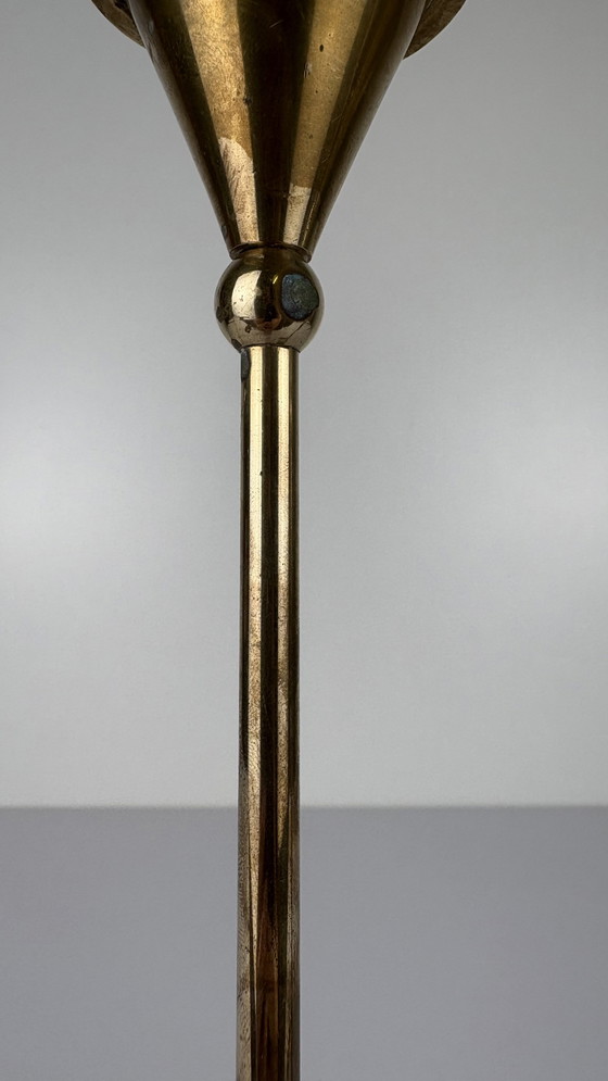 Image 1 of 2 x bougeoirs vintage en laiton de Christian de Beaumont