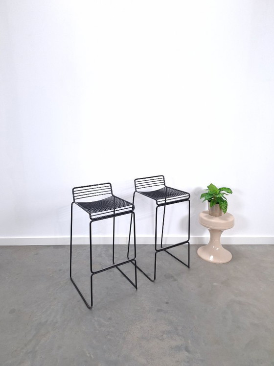 Set of 2 Black HAY Barstools, Hee Welling – Metal (photo 3 of 12)