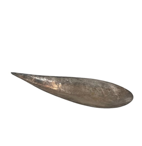Image 1 of Silver-Plated Shell Shaped Great Bowl / Centerpiece, Renato Raddi, Italy 1970s