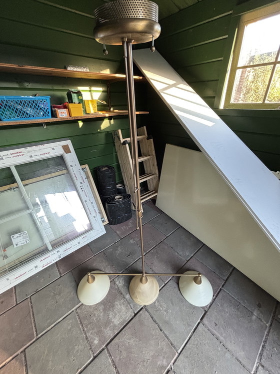 Image 1 of Steinhauer hanglamp - Kleur, brons/ messing - Jaren ‘80