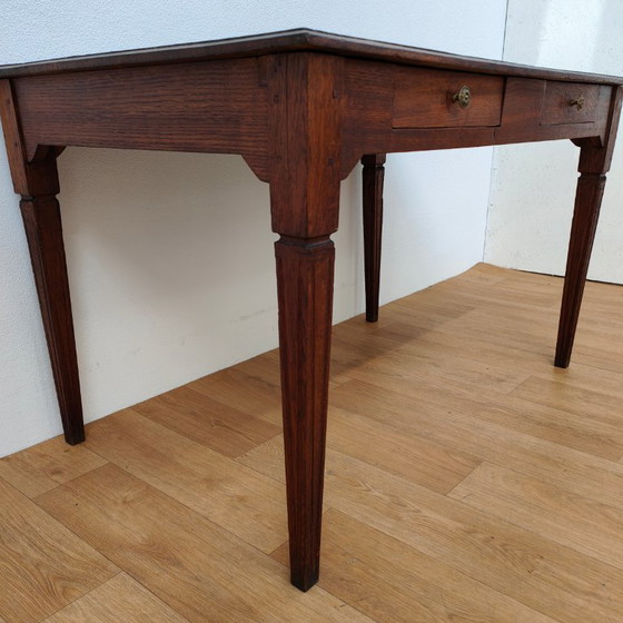 Image 1 of Rustikaler Esstisch im Landhausstil mit 2 Schubladen