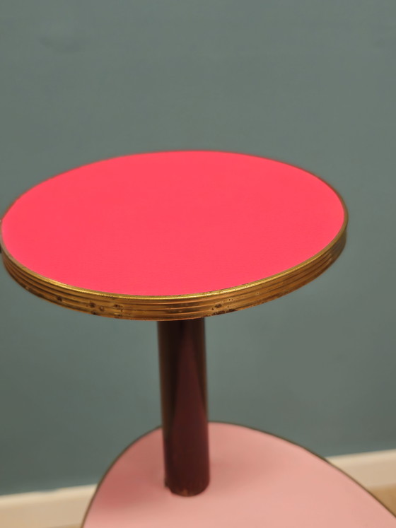 Image 1 of Vintage Plantentafel Bijzettafel Plantentafeltje Tafeltje 