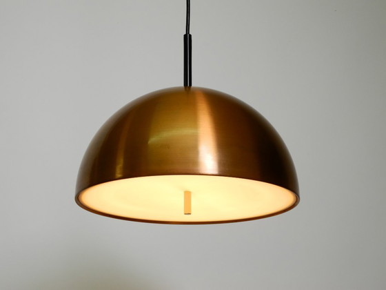 Image 1 of Rara lámpara colgante Space Age original de los años 70 con pantalla de cobre de Staff