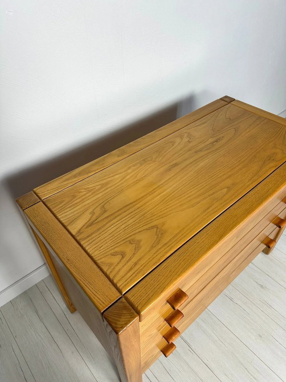 Image 1 of Vintage ladekast van iepenhout van Maison Regain, Franse mid-century modern stijl, jaren 60.