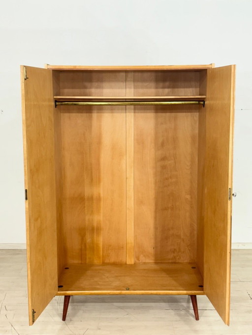 Armadio vintage a due ante, mobiletto in legno, armadio da camera da letto