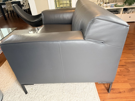 Image 1 of Canapé deux places Bloq en cuir anthracite, modèle en stock