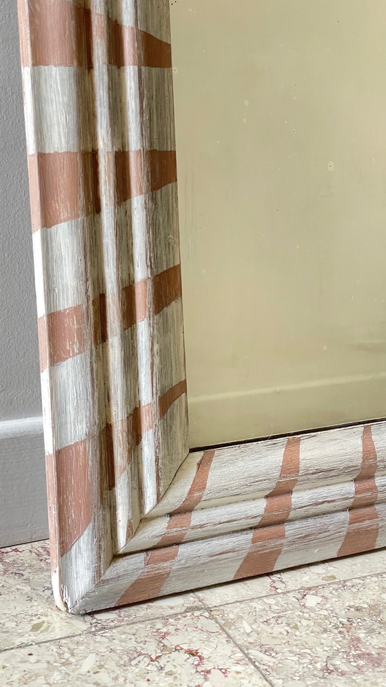 Image 1 of Specchio antico in legno dipinto a mano