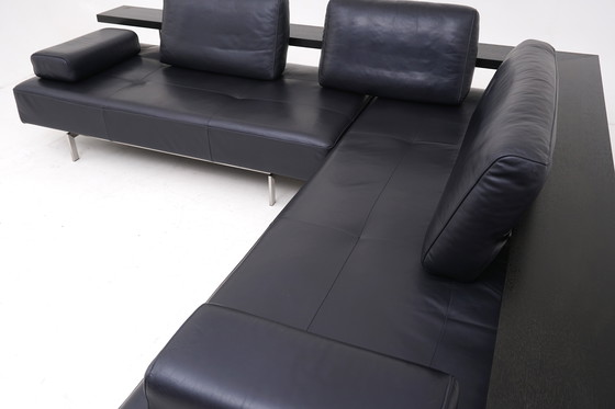 Image 1 of Divano angolare Rolf Benz Dono Couch Divano angolare Divano angolare in pelle Dono blu