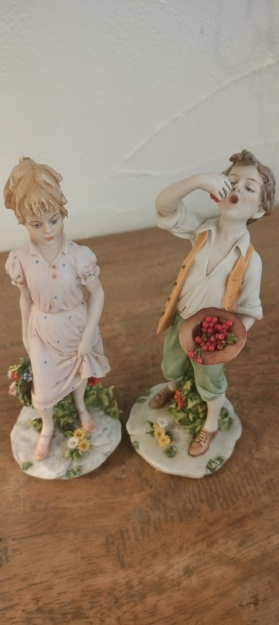 Image 1 of Porseleinen koppeltje Benacchio Luigi 1960 Triade met logo anker gemarkeerd 