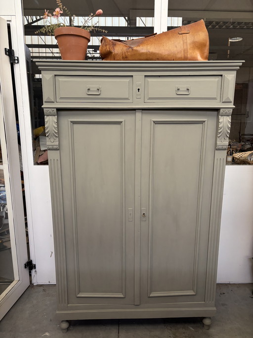 Brocante girls' wardrobe / sideboard