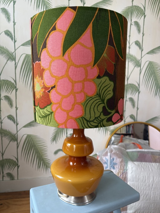 The Rupel / Holmegaard vintage table lamp – tafellampen, Glass, Metal (photo 2 of 9)