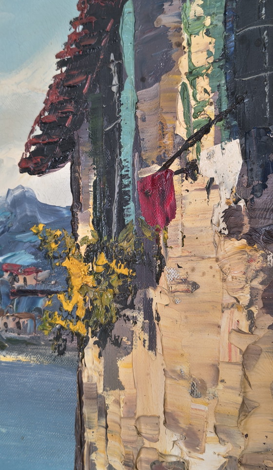 Painting of a Mediterranean Coast, Signed Marcelli. – Paintings & Drawings, Wood, Other (photo 8 of 10)