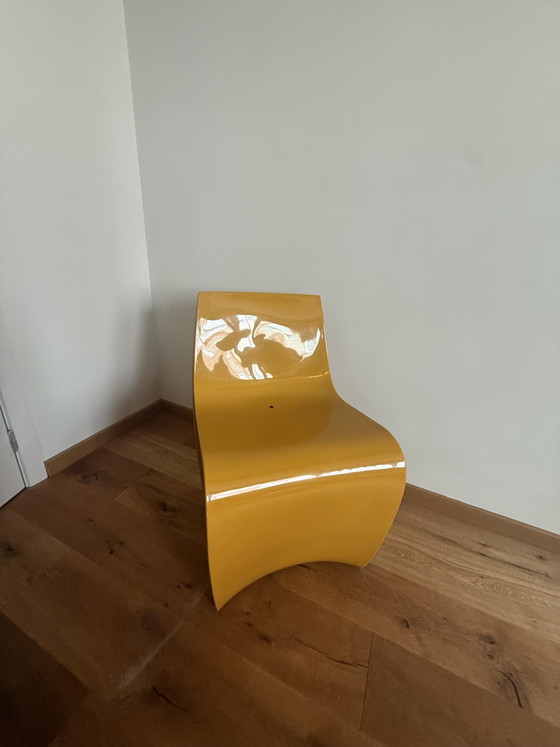 Fauteuil SIGN inspiré/outdoor par Piergiorgio Cazzaniga pour MDF Italia – Jaune laqué – Chaises & fauteuils (photo 4 of 12)