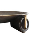 Ciotola brutalista in bronzo, Ø 30 cm, anni '60, E. Thelen Design