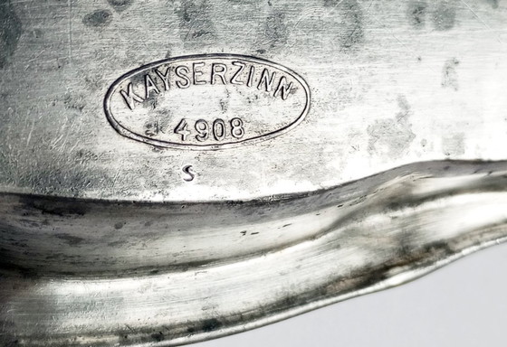 Image 1 of Kayserzinn Jugendstil/Art-Deco 'Model Nº4908' Plateau Dessiné par Karl Berhof 1908