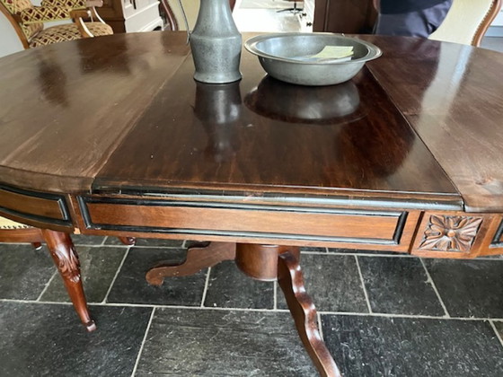 Image 1 of Tavolino Biedermeier con 6 sedie Biedermeier