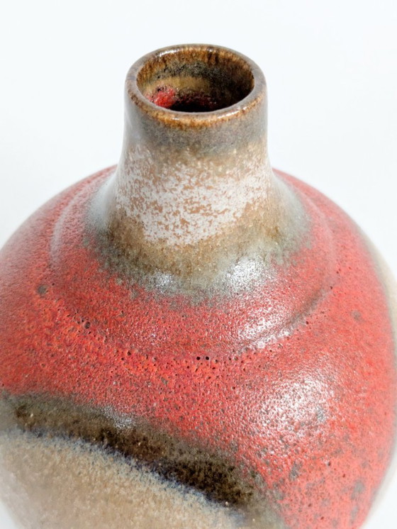 Image 1 of West German Pottery Vase by Ruscha Keramik, Model 830 Vulcano Fat Lava, 1960s