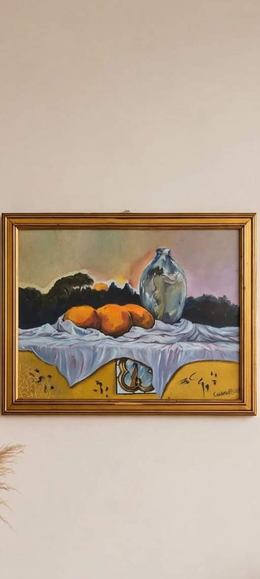 Stillleben-Gemälde des Autors – Acryl auf Karton – Signiert – schilderijen tekeningen, Wood (photo 2 of 5)