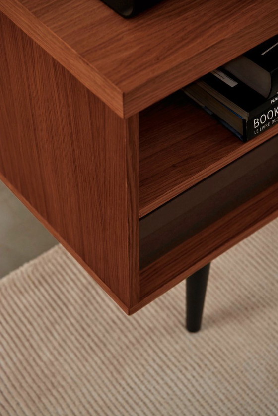 Image 1 of Escritorio de roble teñido de teca - Astrid 1