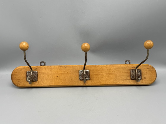 Image 1 of Retro Mid - Century Coat Rack - Authentic & Characterful