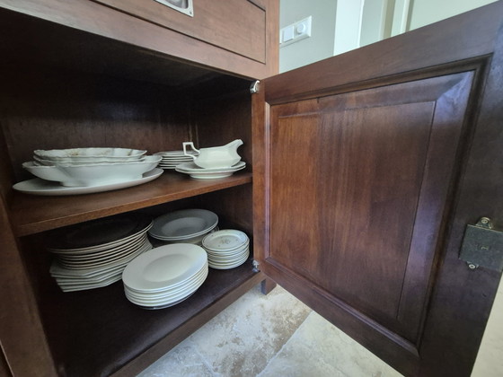 Image 1 of Beautiful Cherry Wood Wall Unit
