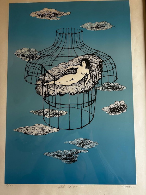 Image 1 of Litografia "Bel Oiseau" 1970