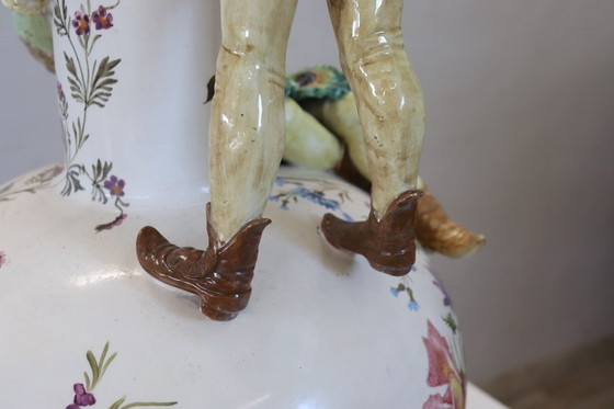 Image 1 of Majestic Ceramic Vase, Italy Early 20th Century