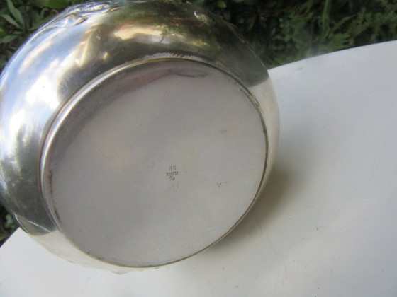 WMF Art Nouveau Antieke Kom met Zwenkhandvat, Verzilverd, Gestempeld WMFM – Schalen, Metal, Silver (photo 9 of 16)