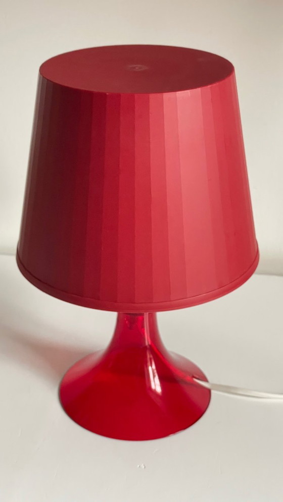 Image 1 of Lampe Rouge Ikea Vintage