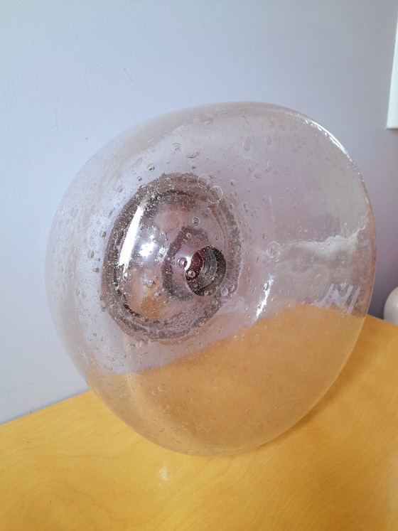 Space age wall or ceiling light in bubbled glass, 1970s – Wall lights, Metal (photo 5 of 9)