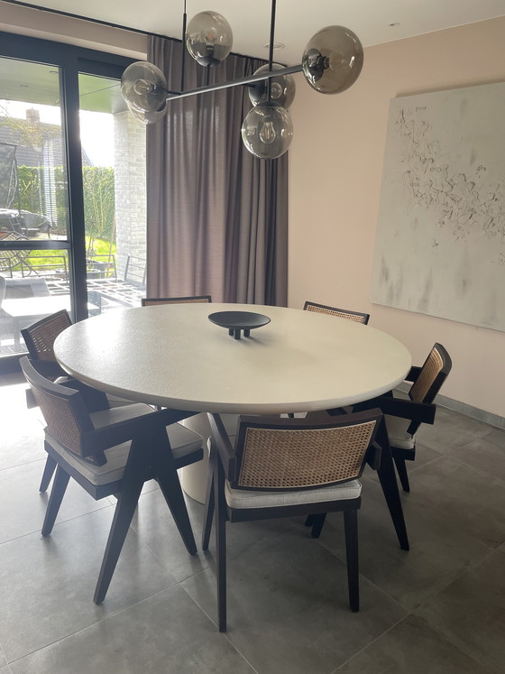 Image 1 of 6 Pierre Jeanneret Inspired Dining Chairs