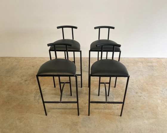 Image 1 of 4x Bieffeplast Tokyo design tabourets de bar par Rodney Kinsman Italie