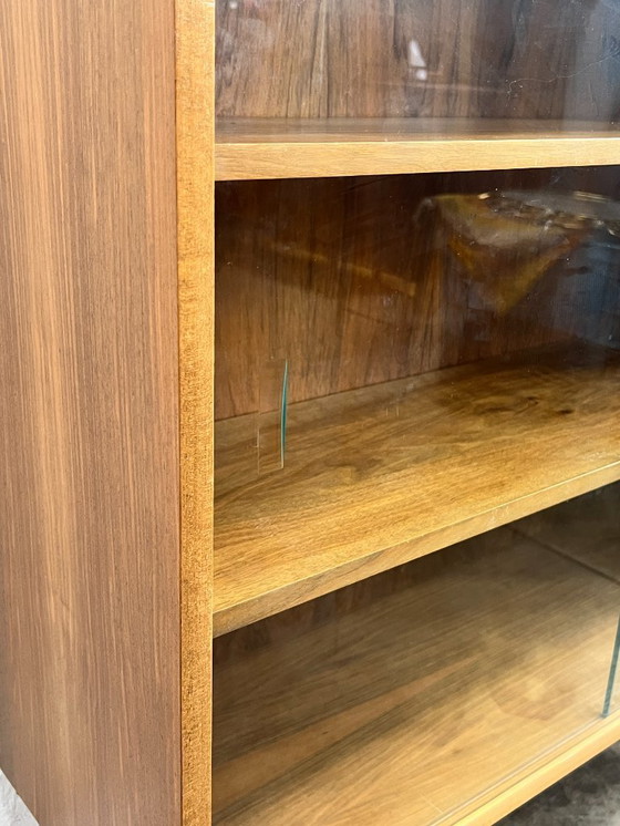 Image 1 of Vintage Wk Möbel Sideboard / Display Case, With Glass Sliding Doors. Germany 1970's