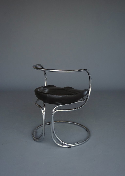 Silla Tatlin excepcional de Vladimir Tatlin para Nikol Italia, década de 1970