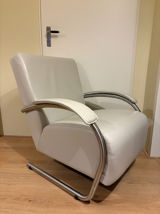 Pelle Divani Armchair – Leather, Chrome (photo 4 of 6)