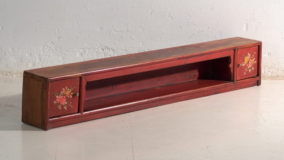 Antiker niedriger Schrank aus Ulmenholz – China, um 1900 – Sideboard, Gold, Iron, Rustic (photo 3 of 40)