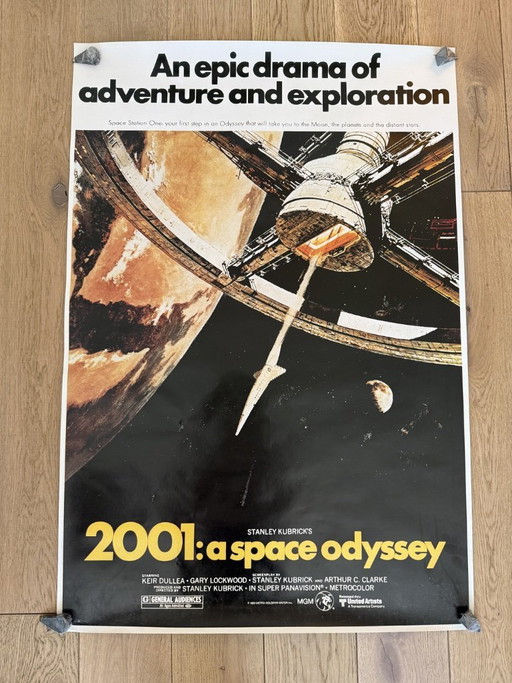 Amerikaanse bewerking jaren 80 2001 Space Odyssey Kubrick poster Memphis Loft industrieel
