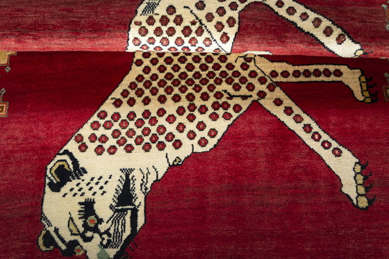 Image 1 of Handgeknoopt Gabbeh Nomadisch Tapijt - Tijger - 172 X 113 cm